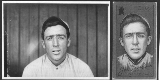 Joe Tinker, Chicago Cubs, baseball card portrait]