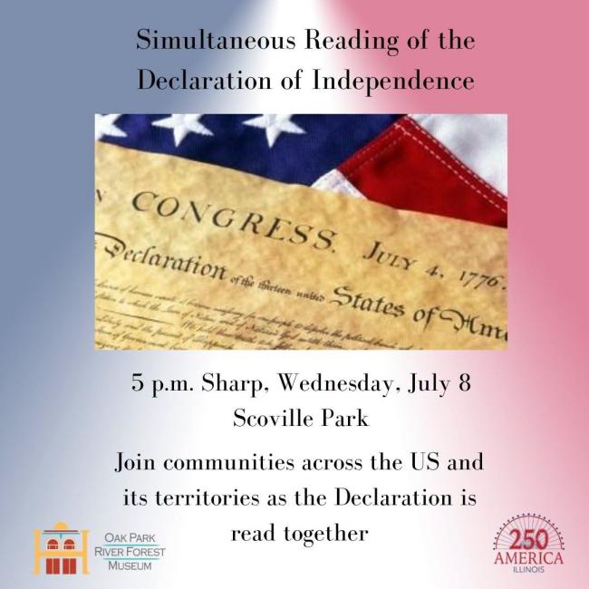 simultaneous reading of declaration of independence