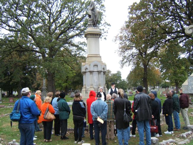 cemetery walk, druids monument