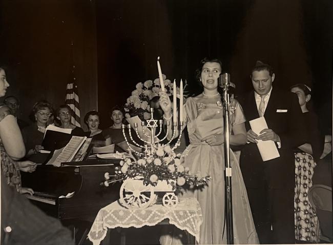 menorah lighting, jewish history program
