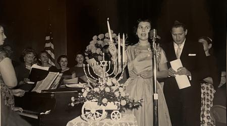 menorah lighting, jewish history program