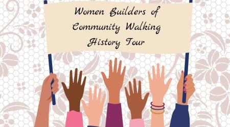 women builders in history walk flier