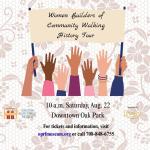 women builders in history walk flier