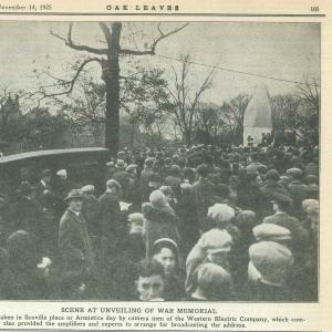 Scoville Park War Memorial, 1925